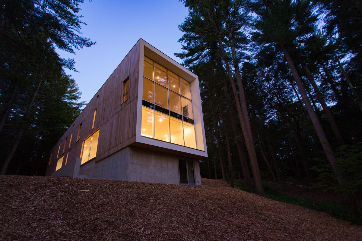 exterior curtain wall© Jacob Lilley Architects Lincoln, MA