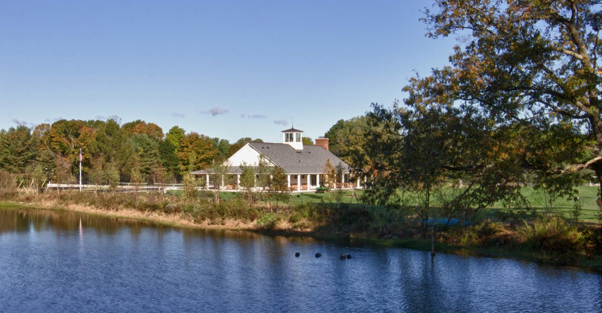 field house from across the pond© Jacob Lilley Architects Concord , MA